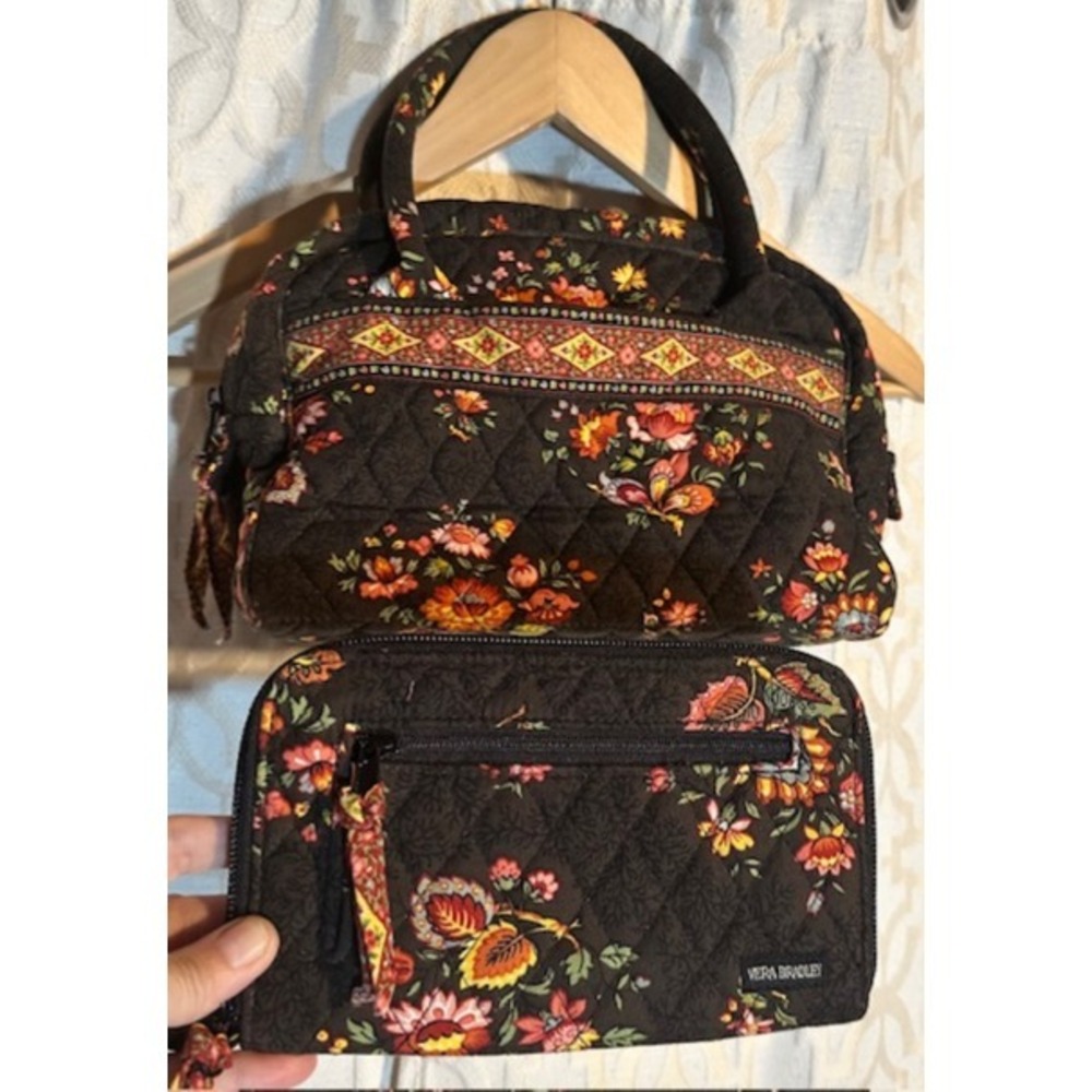 Vera Bradley Toastie Bag with Coinpurse_Chocolate Pattern